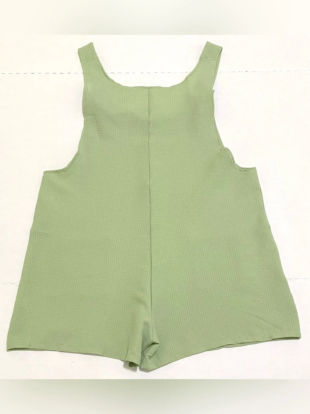 Womens XXL Green Loose-Fit Shorts Romper Boho Summer Coastal Lightweight Utility